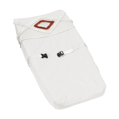 Diamond Tuft Orange Changing Pad Cover By Sweet Jojo Designs