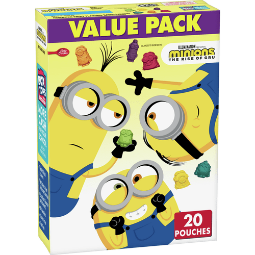 Betty Crocker Minions Fruit Snacks, Value Pack, 20 Ct, 16 Oz