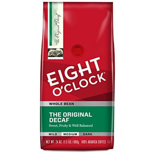 Eight Oclock Whole Bean Coffee, The Original Decaf, 24 Ounce