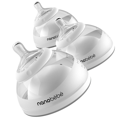 Nanobebe Breast Milk Bottle In Teal Or Grey, Single Or Triple Pack, 5 Oz.