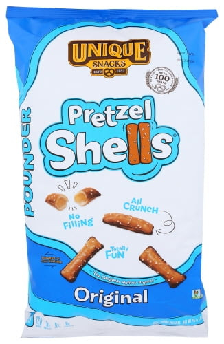Unique Snacks - Unique Pretzels Original Pretzel Shells, 16 Ounce Bags, 192 Ounces Total (pack Of 12)