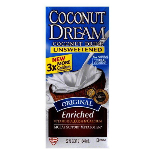 Coconut Dream Original Enriched Unsweetened Coconut Milk, 32 Fo (pack Of 12)