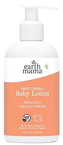 Earth Mama Sweet Orange Baby Lotion With Organic Calendula, 8-fluid Ounce