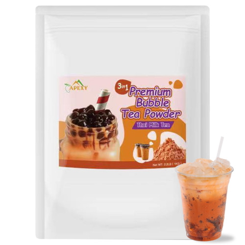 Apexy Premium Bubble Tea Powder Mix, 2.2 Lb, Thai Tea Bubble Tea, Instant 3 In 1 Bubble Tea Mix, Smoothie Mix, For Hot Or Cold Drinks, Made In Taiwan (thai Tea)
