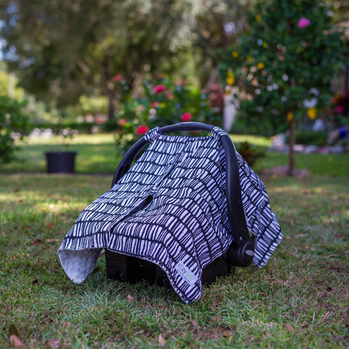 Cozy Cover Baby's Premium 4-in-1 Infant Car Seat Canopy & Nursing Cover (black)