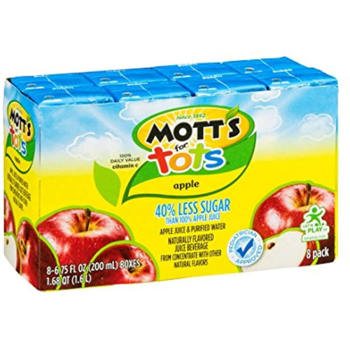 Motts Apple Juice & Purified Water, 8 Pk (pack Of 4)