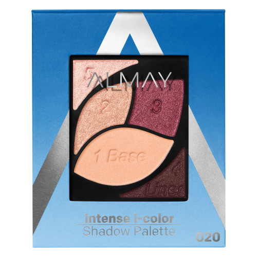 Almay Intense I-color Enhancing Eyeshadow Palette, Longlasting Primer Enriched Eye Makeup With Antioxidant Vitamin E, Hypoallergenic And Cruelty Free - 020 Blue Eyes