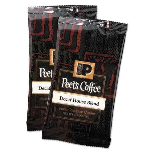 Peet's Coffee & Tea Coffee Portion Packs, House Blend, Decaf, 2.5 Oz, 18/box