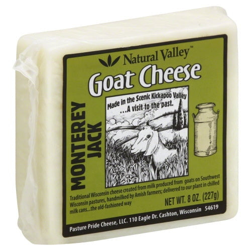 (12 Pack) Natural Valley Monteray Jack Goat Cheese, 8oz