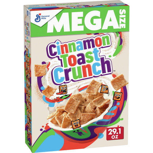 Original Cinnamon Toast Crunch Breakfast Cereal, 29.1 Oz Mega Size Box