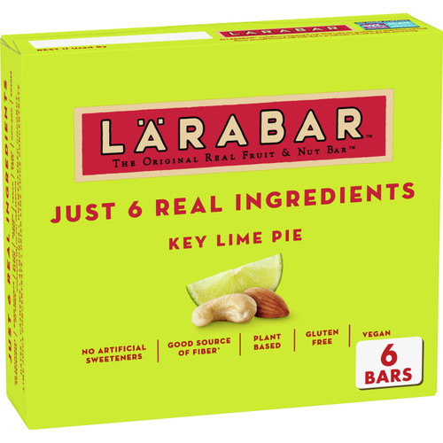 Larabar Key Lime Pie, Gluten Free Vegan Fruit & Nut Bars, 6 Ct