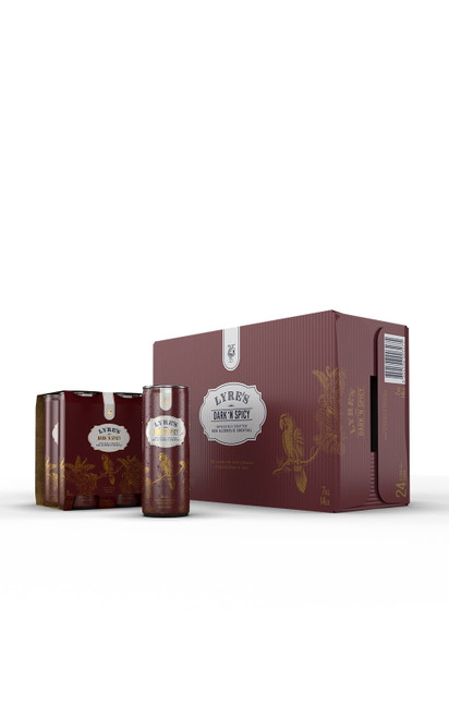 Lyre's Non-alcoholic Dark & Spicy (nonalcoholic Dark & Stormy) Ready To Drink - Case Of 24
