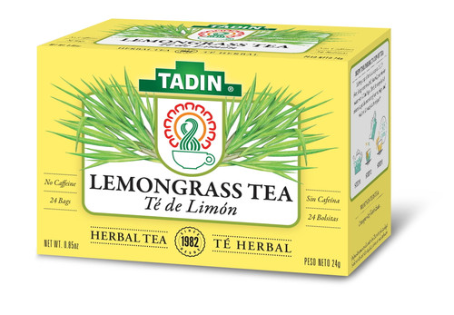 Tadin Herb & Tea Co. Lemongrass Herbal Tea, Caffeine Free, 24 Tea Bags