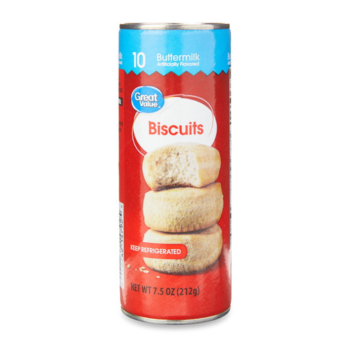 Great Value Buttermilk Biscuits, 7.5 Oz, 10 Count