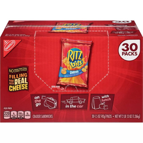 Ritz Bits Cheese Cracker Sandwiches, 30 Ct.