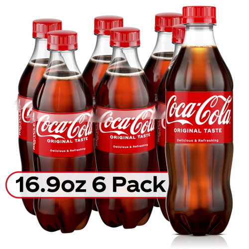 Coca-cola Soda Soft Drink, 16.9 Fl Oz, 6 Pack