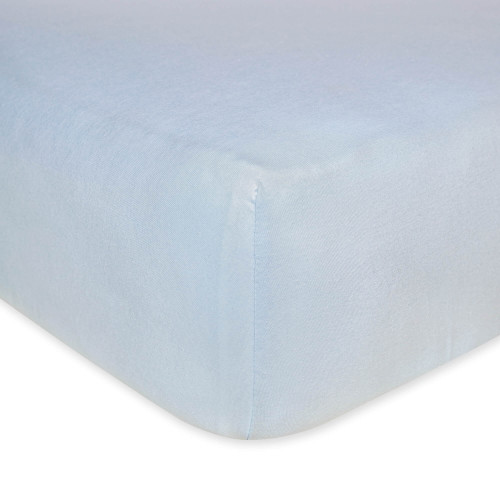 Burt's Bees Baby Solid Organic Crib Sheet, Sky