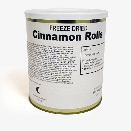 Ftf Technologies Freeze Dried Cinnamon Rolls 40 Per Can Last 25 Years
