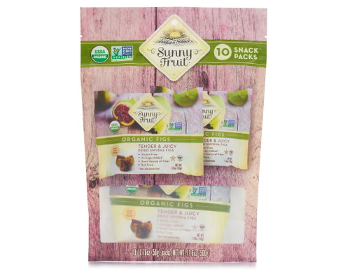 Sunny Fruit Organic Dried Figs 10 Ct X 1.76 Oz