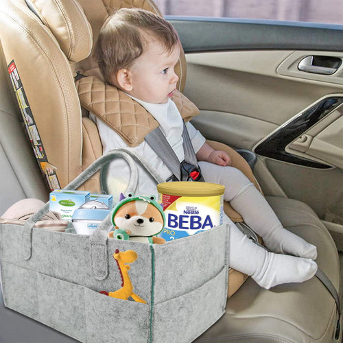 Multi-functional Nursery Storage Bin, Diaper Caddy Organizer For Baby Girls Boys, Portable Newborn Essentials Shower Basket For Storing Diapers, Bottles, Baby Wipes, Baby Toys