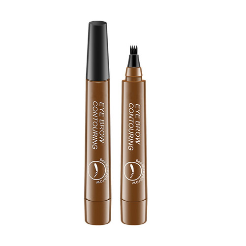 Eyebrow Tattoo Pencil Waterproof Microblading Eyebrow, Penwith A Micro-fork Tip Applicator Creates Natural Looking Brows Effortlessly Light Brown