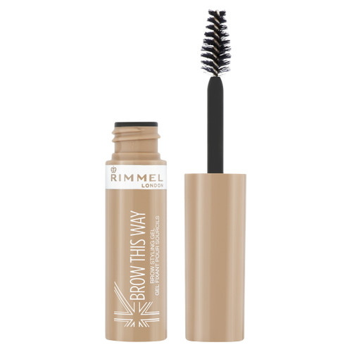 Rimmel London Brow This Way Brow Styling Gel, Blonde, 0.17 Oz