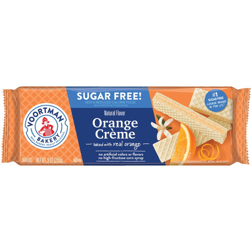 Voortman Bakery Sugar Free Orange Creme Wafers 9 Oz