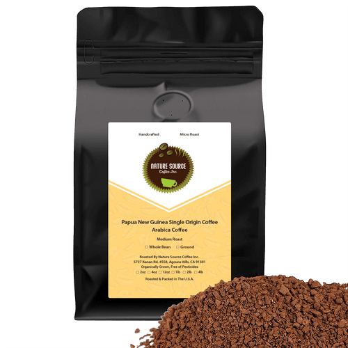 Papua New Guinea Single Origin Coffee | Organic | Whole Bean | Medium Roast |  Fresh Roasted