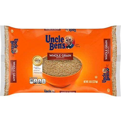 Uncle Bens Whole Grain Brown Rice Bag, 5lb.