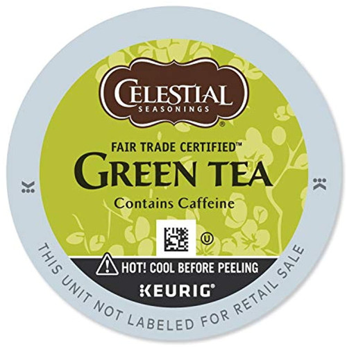 Celestial Seasonings Authentic Green Tea, K-cup Portion Pack For Keurig K-cup Brewers, 24-count