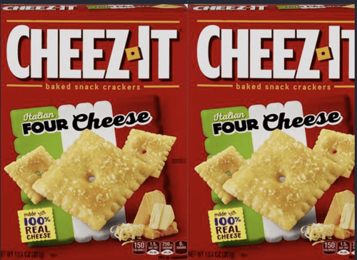 Cheez-it Italian Four Cheese Baked Snack Crackers 12.4oz Pack Of 2
