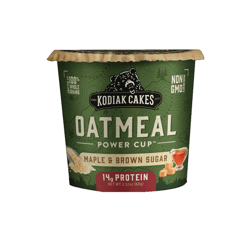 Kodiak Cakes Whole Grain Maple Brown Sugar Oatmeal Power Cup, 2.12 Oz [pack Of 12]
