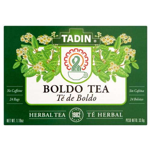 Tadin Boldo Herbal Tea (24 Teabags) / Helps Support Kidney, Gallbadder, And Liver
