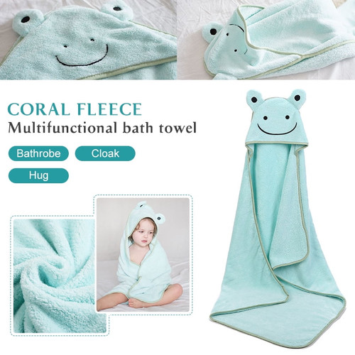 Lnkoo Bamboo Hooded Baby Towel - Softest Hooded Bath Towel With Frog Ears For Babie, Toddler,infant - Ultra Absorbent And Hypoallergenic, Natural Baby Towel Perfect For Boy And Girl 35*35inch