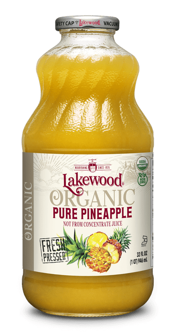 Lakewood Organic Pure Pineapple Juice, 32 Fl Oz