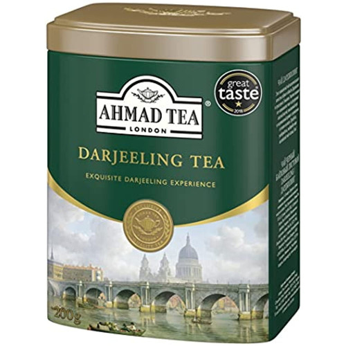 Ahmad Darjeeling Tea Tin Box Net Wt 200 G (7 Oz)