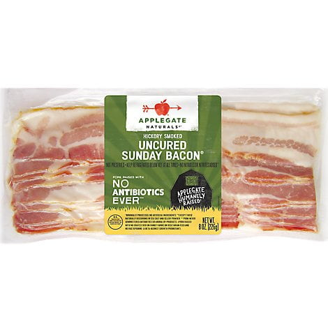 (12 Pack)applegate Naturals Uncured Sunday Bacon, 8 Ounce.