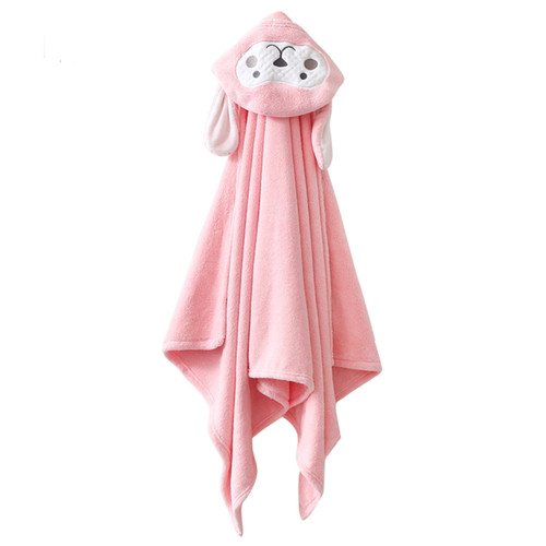 Lacyie Newborn Baby Bathrobe Cloak Absorbent Coral Fleece Beach Towel