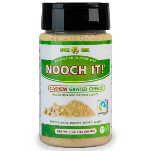 Nooch It! Dairy-free Cashew Grated Cheeze | Vegan Parmesan, Tasty Cheese Alternative | 4oz (fair Trade, Gluten-free)