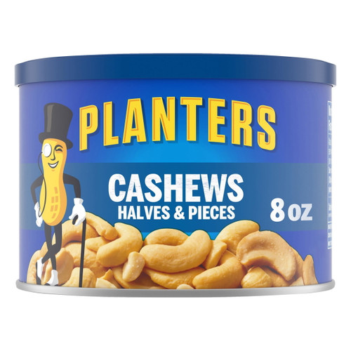 Planters Cashews Halves & Pieces, 8 Oz Canister