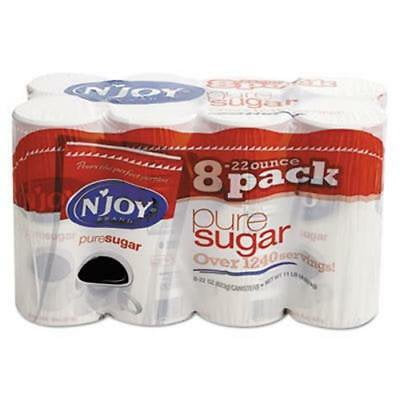 N'joy Pure Granulated Sugar, 22-oz, 8 Canisters