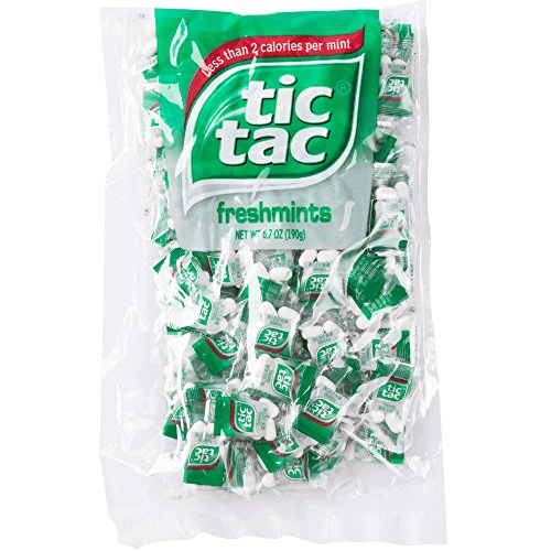 Tic Tac Freshmint Pillow Pack, 100 Count Bag- 4 Mints Each (3 Bags)