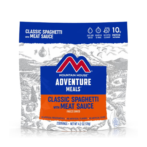 Mountain House Spaghetti W/meat Sauce, Freeze-dried Food, 2 Sevings