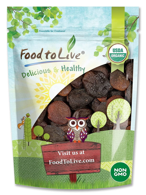 Organic Dried Apricots, 1 Pound — Non-gmo, Kosher, Raw, Vegan — By Food To Live