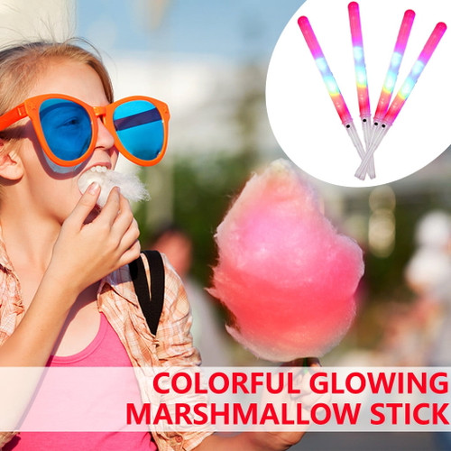 Marshmallow Stick Colorful Glowing Marshmallow Stick 2pcs