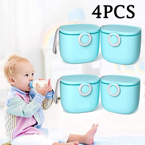 4-packs 500 Ml Portable Milk Powder Dispenser Baby Milk Powder Container With Spoon Airtight Milk Powder Storager