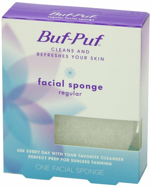 Buf-puf Facial Sponge Cleans & Refreshes Deep Skin Exfoliation 1 Ct, 8-pack