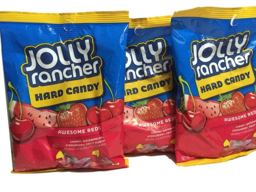 Jolly Rancher Hard Candy Awesome Reds, 3.8 Oz (pack Of 3)