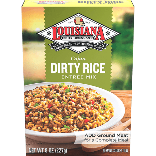Louisiana Fish Fry Products Dirty Rice Entree Dinner Mix 8 Oz Box
