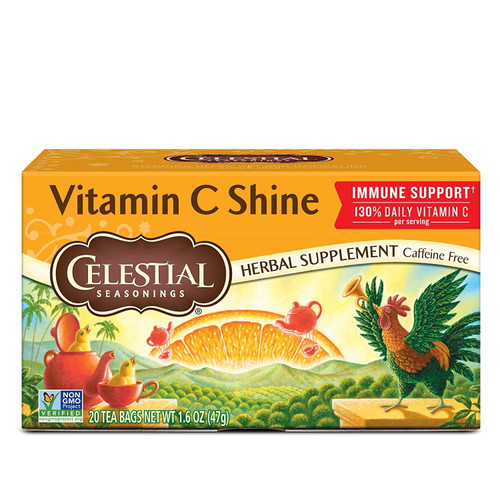 Celestial Seasonings Citrus Sunrise Herbal Supplement Tea, 20 Count Box